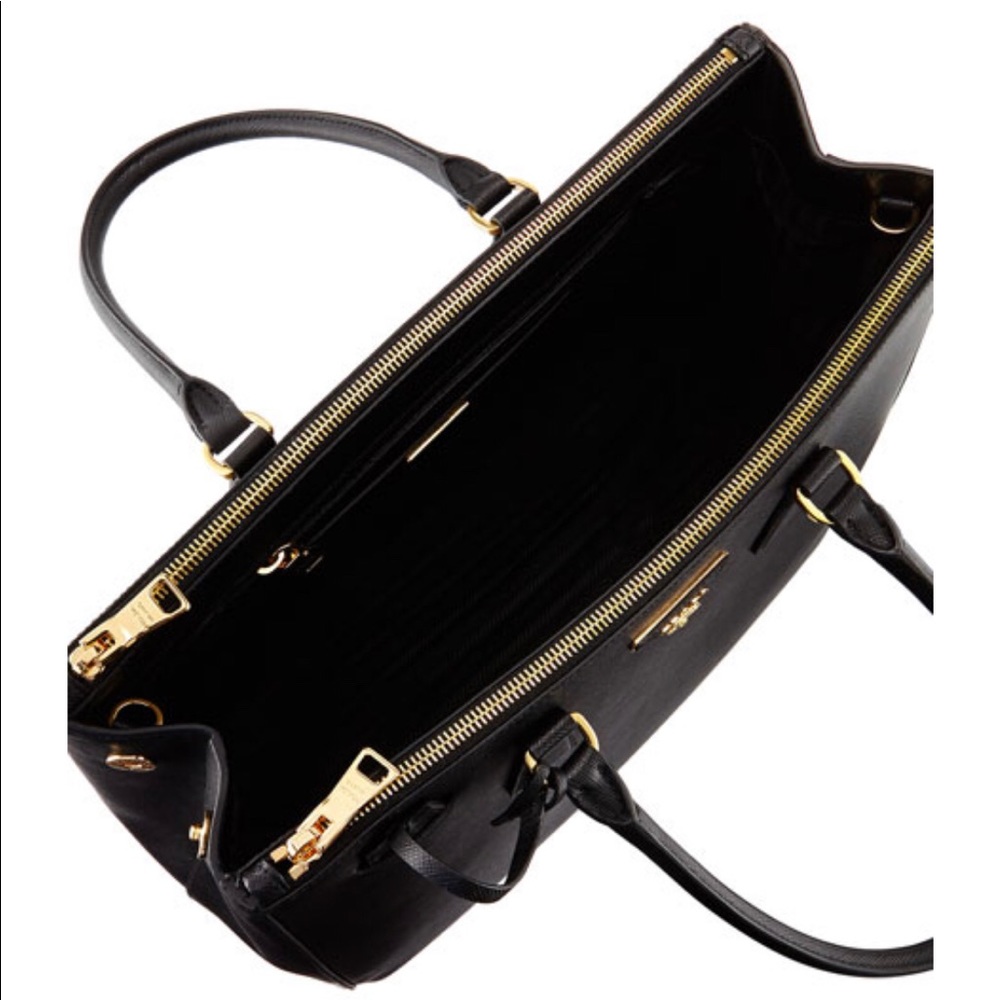 Prada Saffiano leather tote -black